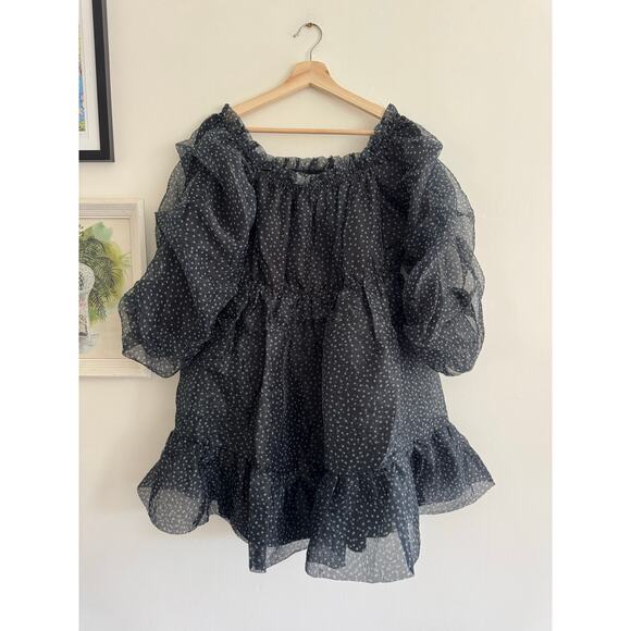 MARE MARE Tiered Strapless Mini Dress Size Large NWT - Picture 5 of 9